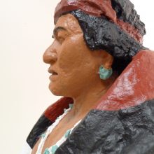 plaster sculpture profile after conservation